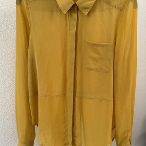 Lush Mustard Button-Up Shirt
